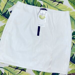 NWT Love Tree Faux leather skirt
